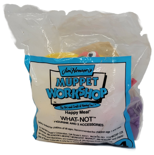 McDonald's Happy Meal toy of 1995 Muppet Workshop #4 What-Not.  The toy allows you to create a Monster toy figure. The series contained 4 different toys and was available January 6 - February 2, 1995.