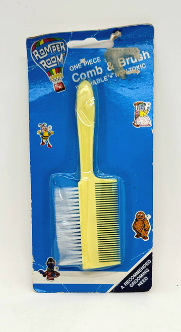 Vintage 1987 Romper Room one piece comb & brush by Electro-plastics Inc. 