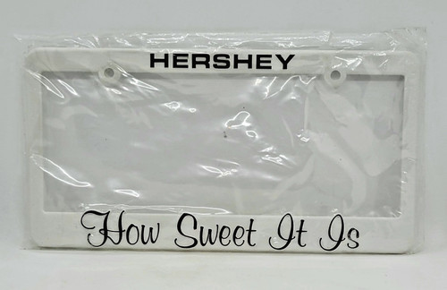 Hershey How Sweet It Is Plastic License Plate Frame