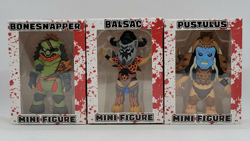 Knuckleheadz Toys GWAR Series 2 (Balsac, Bonesnapper, & Pustulus) Half Pint Mini-Figures