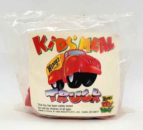 Wendy's Kids Meal Toy 1993 Kids' Meal Truck - Wendy's Delivery Truck