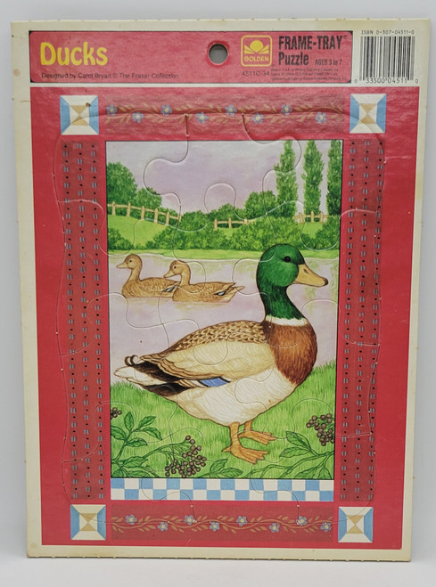 Golden Frame-Tray Puzzle 4511C-34 - Ducks