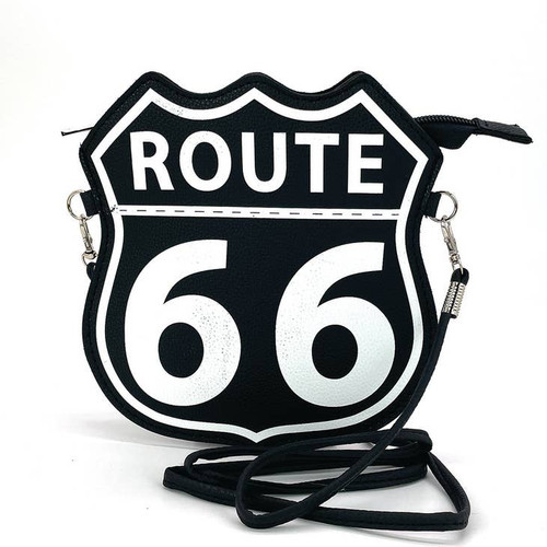 Comeco Route 66 Emblem Crossbody Bag in Vinyl