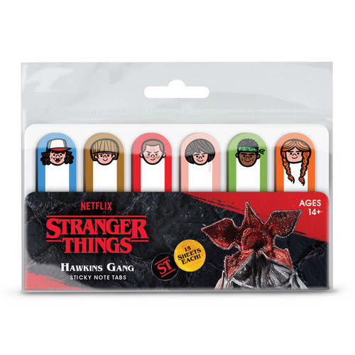 Stranger Things Hawkins Gang Sticky Note Tabs