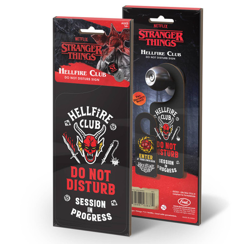 Stranger Things Do Not Disturb Sign - Hellfire Club