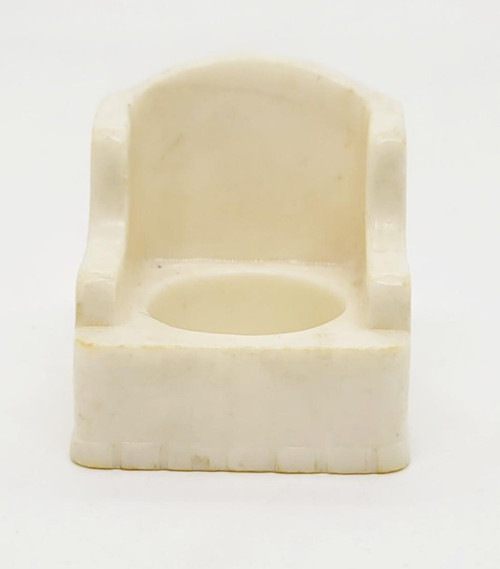 Fisher-Price Original Little People #952 Family House - White Armchair, small toy white armchair for dollhouse play.