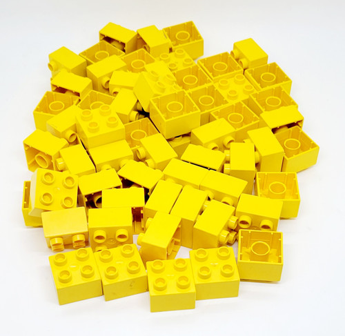 LEGO DUPLO 2 X 2 Yellow Brick Lot of 60