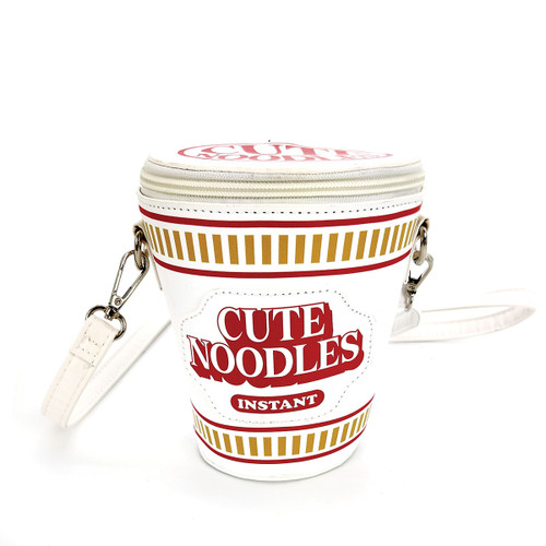 Cute Noodles Cup Crossbody Bag in Vinyl