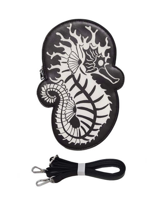 Ghastly Siren Seahorse Crossbody Purse