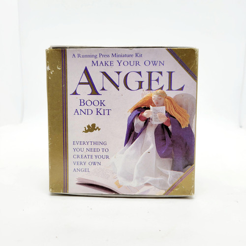 Running Press Miniature Kit Make Your Own Angel Book and Kit, carefully crafted miniature craft kit with angel-themed materials and instructions.