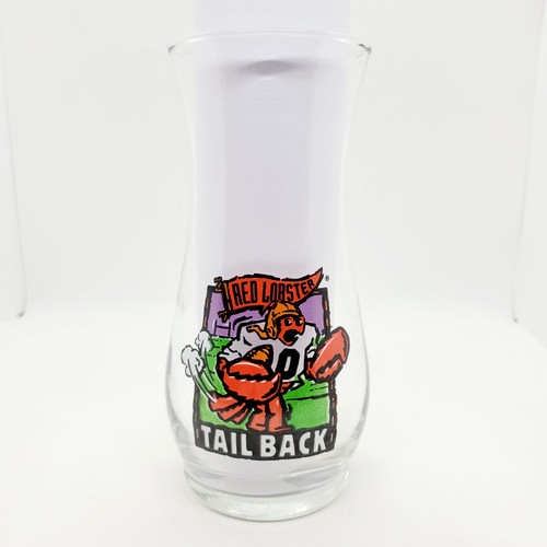 Red Lobster Tail Back Football 20oz Promotional Glass