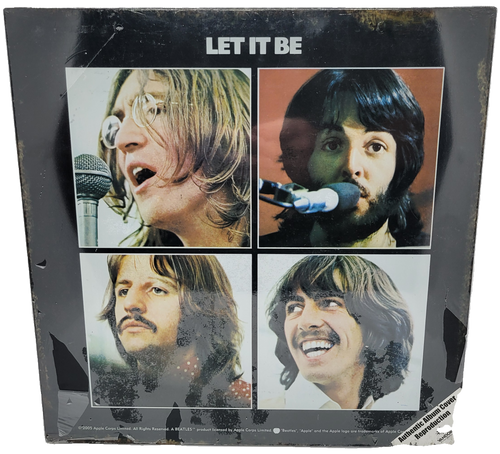 Vandor 2005 The Beatles "Let it Be" Album Cover 12" x 12" Metal Sign