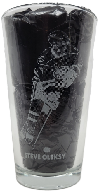 Labatt Blue AHL Hershey Bears Steve Oleksy Clear Pint Glass