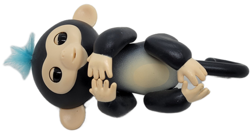 WowWee 2016 Fingerlings Baby Monkey - Black with Blue Hair