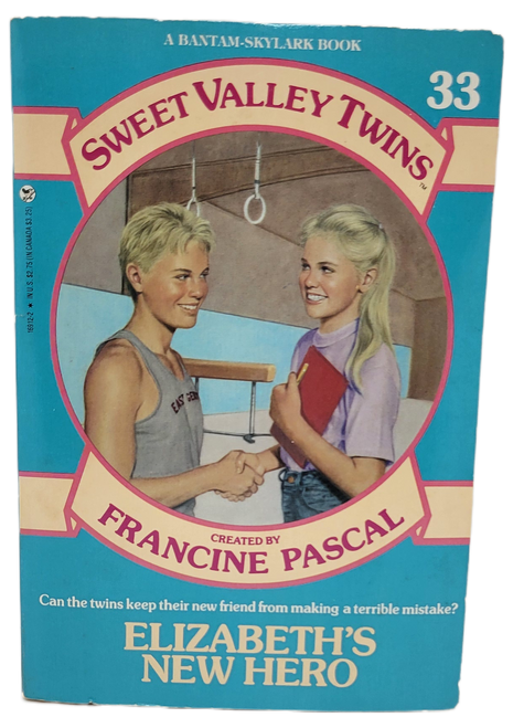 Elizabeth's New Hero, from the Sweet Valley Twins series of books created by Francine Pascal.  While hosting Kristoff, a member of a team of East German gymnasts, the Wakefields find themselves embroiled in international politics when their guest decides to defect.