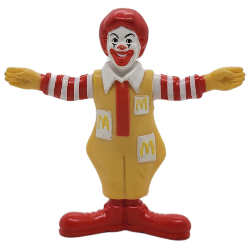McDonald's Happy Meal toy figure of Ronald McDonald from the 1995 McDonaldland Halloween series.  Ronald McDonald is number 7 in the Halloween Series.