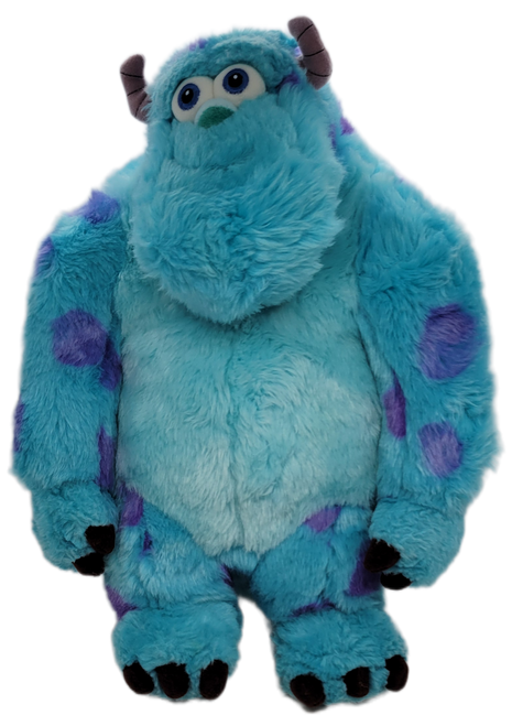 Disney Store original 14-inch plush of Sulley from Disney Pixar Monsters Inc series. Sulley is a top scarer under his boss Henry J. Waternoose III, who is the CEO of Monsters, Inc. Sulley's best friend is Mike Wazowski.