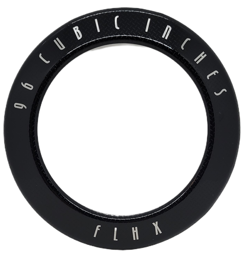 Harley-Davidson 96 Cubic Inches air cleaner insert for FLHX model.  The trim measures 5.25-inches across with 3.75-inch across opening. Harley-Davidson 96 Cubic Inches air cleaner insert for FLHX model.  The trim measures 5.25-inches across with 3.75-inch across opening.