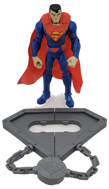 Superman 6-inch tall action figure from the 2012 Batman Killer Croc Takedown play set by Mattel. Superman's comes with his Killer Croc's trap claw.