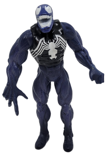 Marvel 4.5-inch tall action figure of purple Venom with black top.  The figure only has movement at arms attachment to shoulders and head moves.