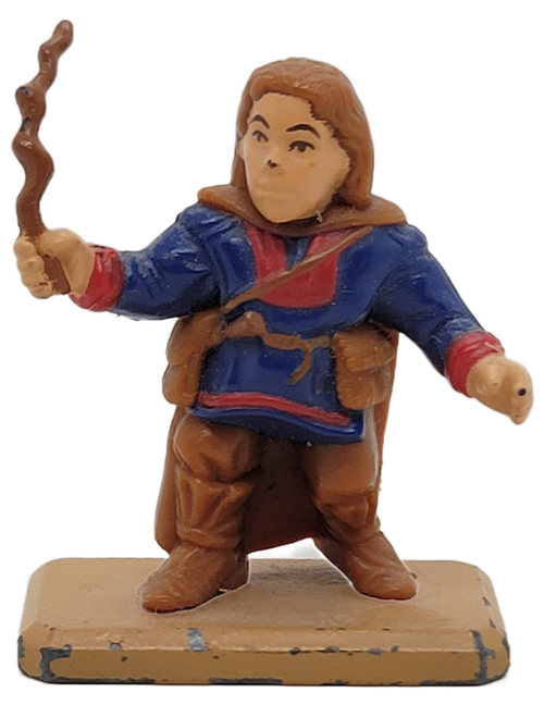 Tonka 1988 Willow Ufgood 2-inch tall figure from the Willow toy line. Willow Ufgood is an aspiring Nelwyn sorcerer who protects the infant empress Elora Danan from the evil queen Bavmorda.