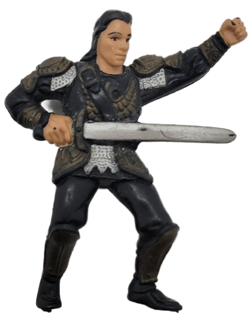 Tonka 1988 Madmartigan (Heroic Swordsman) 3-inch tall figure from the Willow toy line. Madmartigan is the deuteragonist of Willow.  He was a male Daikini from Galladoorn and was a disgraced knight.