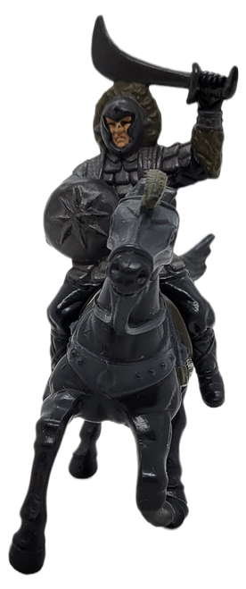 Tonka 1988 Nockmaar Warrior, horse and riders series from the Willow toy line. The male Daikini known only as the Nockmaar Warrior served in the armed forces of the Demon Queen Bavmorda, under the orders of General Kael.