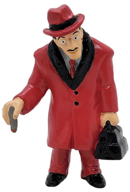 Dick Tracy's Alphonse "Big Boy" Caprice, played by Al Pacino,  3.75-inch tall PVC figure. He is the leading crime boss of the city. Although he is involved with numerous criminal activities, they remain unproven, as Tracy has never been able to catch him in the act or find a witness to testify. He is wearing his red suit, purple shirt, red tie and his red jacket and hat.