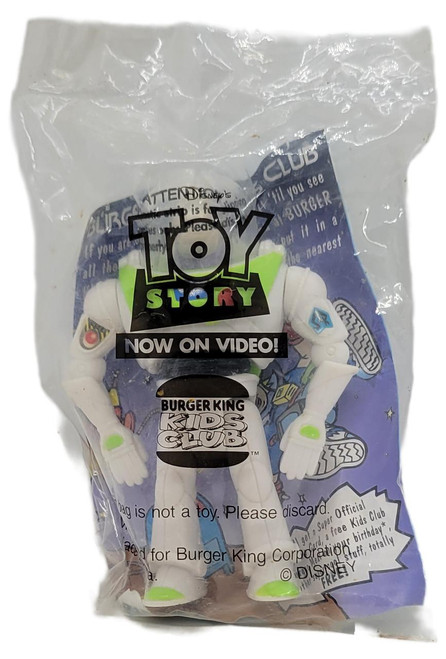 Toy Story Buzz Lightyear Action Figure, Burger King Kids Club 1996 Disney toy in original packaging.