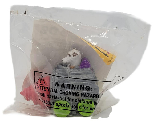 Wendy's Kids' Meal 1996 Wishbone Classic Tales Earth Digger Toy, small plastic toy in plastic bag with warning label