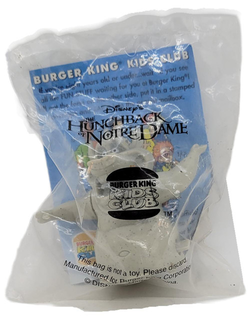 Burger King Kids Club 1996 Disney's The Hunchback of Notre Dame Gargoyle Hugo collectible toy in original packaging.