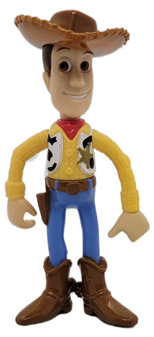 McDonald's Happy Meal Toy 1996 Disney Masterpiece Toy Story Woody loose figure, classic collectible toy with cowboy hat, yellow shirt, blue jeans, and cowboy boots.