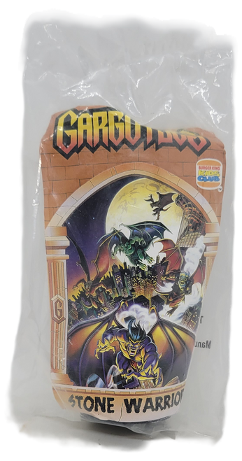 Burger King Kids' Club Spectroscope from the 1995 Gargoyles Stone Warriors series of toys. The Spectroscope looks like a castle tower with yellow on top. The series of toys contains 5 different toys and was available October 2 - November 5, 1995.