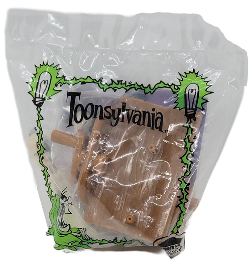 Burger King Kids' Club Dr. Vic's Walking Bride Lady from the 1998 Toonsylvania series of toys.  Dr. Vic is creating a Bride Lady with his lab table.  The series contains 5 different characters and was available September 20 - October 31, 1998.