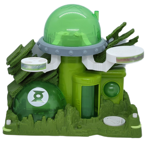 Fisher-Price Imaginext 2008 DC Comics Green Lantern Planet OA playset. Oa serves as the homeworld and headquarters of the Guardians of the Universe, who administer the Green Lantern Corps. Imaginext is designed for little hands and recommended for ages 3-8.