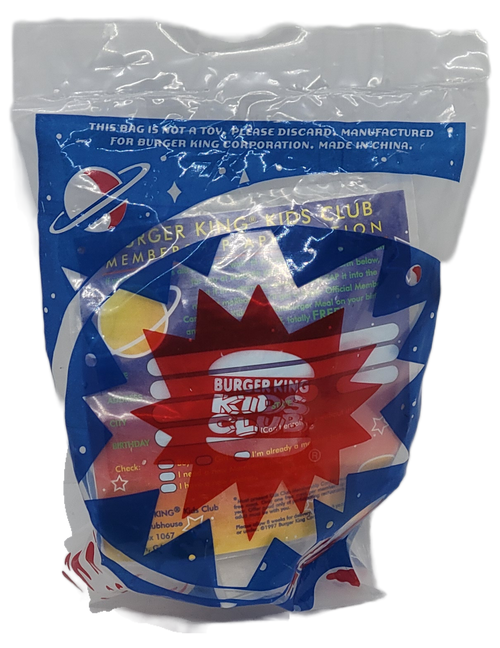 Burger King Kids' Club 1997 Planet Patrol J.D. Shuttle Launcher toy. The Kids' Club Planet Patrol series contained 5 different space themed toys and was available April 1 - May 18, 1997.