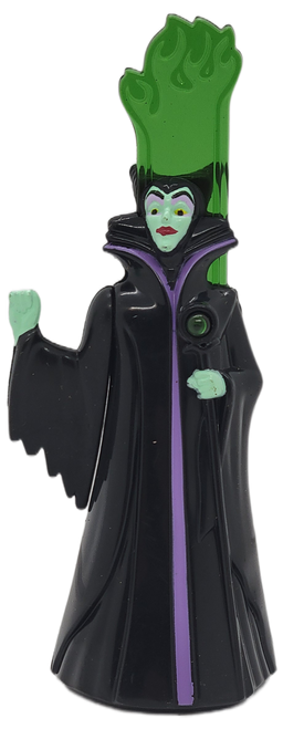 McDonald's Happy Meal Toy of Maleficent from the 1997 Walt Disney's Sleeping Beauty line of school supplies.  Maleficent is a Stencil and Ruler that stands 5-inches tall. The series contains 6 different characters and was available September 12 - October 2, 1997.