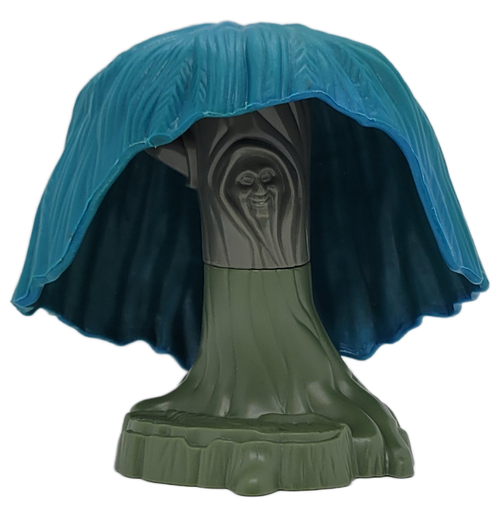 Burger King Kids' Club toy of Grandmother Willow from the 1995 Pocahontas series. Grandmother Willow is a sentient weeping willow tree who serves as an adviser to Pocahontas. She is depicted as being an ancient and wise figure.  The series consisted of 8 different characters from the Disney movie, Pocahontas and was available June 15 - July 16, 1995.