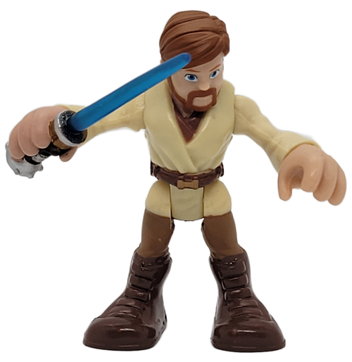 Playskool 2011 Star Wars Galactic Heroes 2.5-inch tall action figure of Obi-Wan Kenobi for ages 3 & up. A legendary Jedi Master, Obi-Wan Kenobi was a noble man and gifted in the ways of the Force. He trained Anakin Skywalker, served as a general in the Republic Army during the Clone Wars, and guided Luke Skywalker as a mentor.