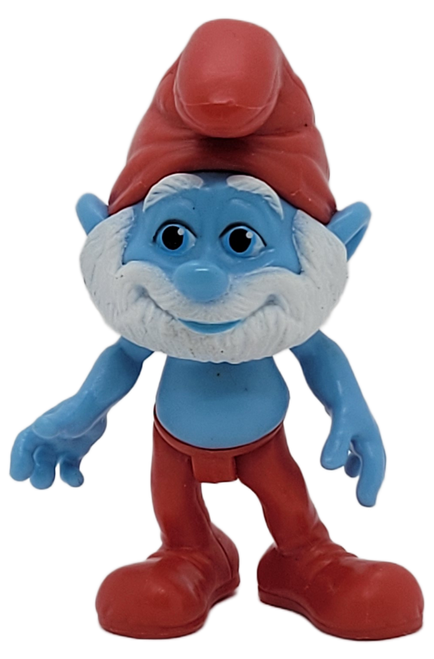 Jakks Pacific 2011 The Smurfs Movie figure of Papa Smurf for ages 4 & Up. The Papa figure wears red clothes that makes him stand out as the leader of the Smurfs! He has a white beard, kind face and a warm heart. Part of the Smurf Grab 'Ems Series. Each figure is articulated and measures 2¾". (Smurf Movie Action Figures)
