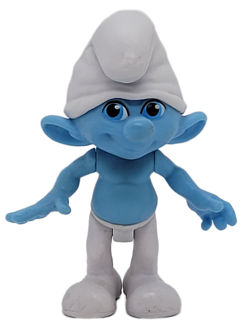 Jakks Pacific 2011 The Smurfs Movie figure of Clumsy Smurf for ages 4 & Up. If it wasn't for bad luck, Clumsy wouldn't have any luck at all! But this Smurf has a big heart that everysmurf seems to love. Just look at that cute smile on the Clumsy figure! Part of the Smurf Grab 'Ems Series. Each figure is articulated and measures 2¾". (Smurf Movie Action Figures)