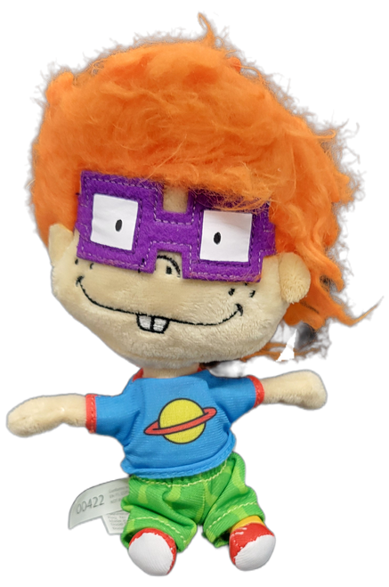 Nickelodeon 2022 Chuckie Finster from the Rugrats 8-inch plush doll for all ages. Chuckie is a likable two-year-old scaredy cat who sees monsters in every closet and worries about a hundred ways things can go wrong.