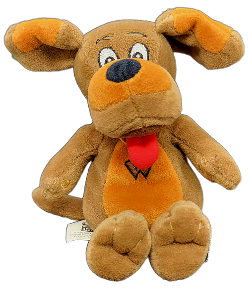 Spin Master 2003 Wags the Dog from the show The Wiggles 8-inch bean bag plush for ages 3 & up. Wags the Dog is a Wiggly Friend from The Wiggles. He is a tall, brown dog with floppy ears, a big nose and a big "W" on his chest. He is Captain Feathersword's pet and best friend.