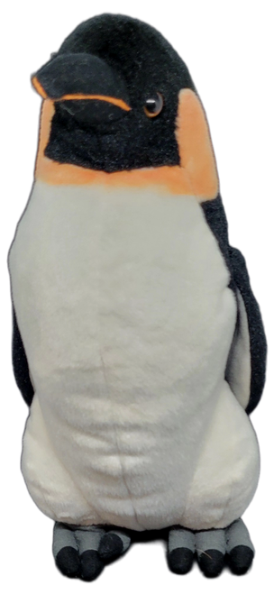 Wild Republic Emperor Penguin 12-inch stuffed animal. With exquisite detail and high-quality materials, this realistic stuffed animal is perfect for both children and adults. The Emperor Penguin exceeds safety standards, making it safe for little ones to play with.