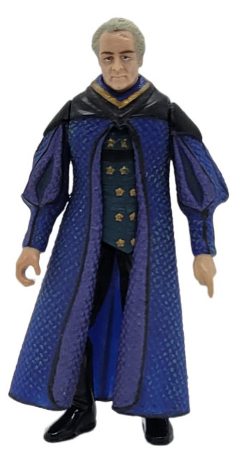 Hasbro 1999 Star Wars Episode 1 Phantom Menace Senator Palpatine Action Figure (Loose), full-length figure wearing a textured blue and purple robe with gold trim and black boots
