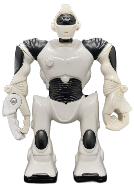 McDonald's Happy Meal Toy #3 Talking Robosapien V2 figure from the 2007 Wow-Wee Robotics series of toys for ages 3+. The series contains 8 different Wow-Wee Robotics toys and was available February 23 - March 22, 2007.