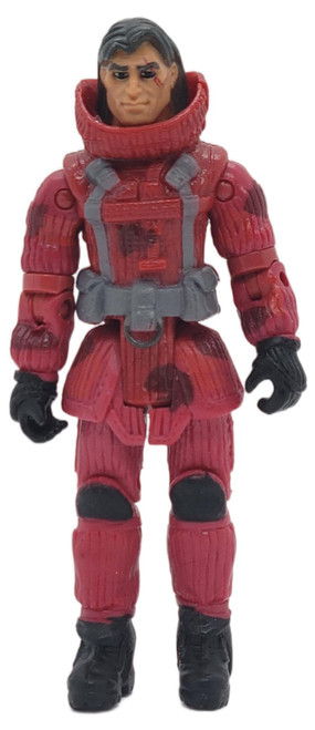Lanard Toys 2005 Lanard The Corps! Arturo Ravage Zorin Action Figure 4.25", front view of the action figure wearing a red suit with gray accents and black gloves and boots.