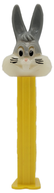 Vintage Bugs Bunny PEZ Version A with off-white face and yellow footed stem