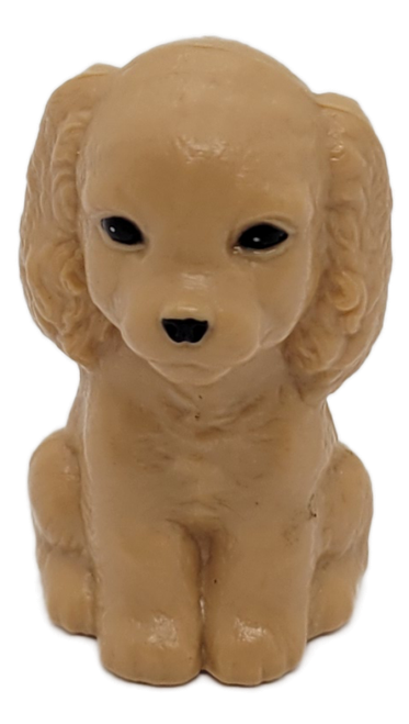 Vintage Mattel Barbie Pet Lovin’ tan Cocker Spaniel puppy dog front view