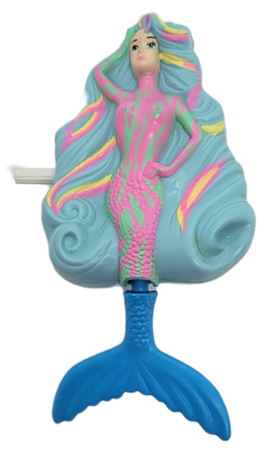1991 McDonald’s Happy Meal Hook Mermaid wind-up toy with blue tail